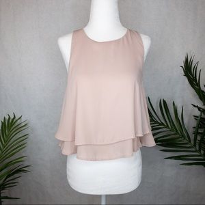 Show Me Your Mumu King Crop Top Dusty Blush Medium
